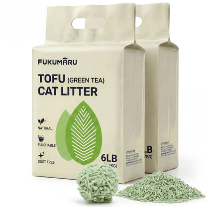 FUKUMARU Green Tea Tofu Cat Litter-Fussy Cat