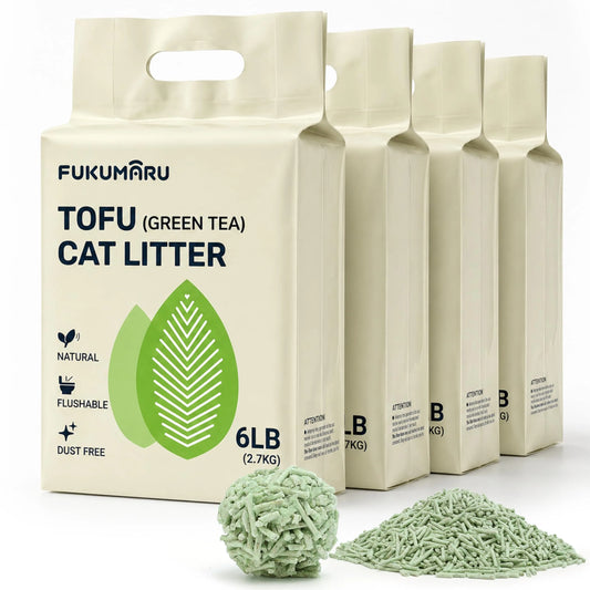 FUKUMARU Green Tea Tofu Cat Litter-Fussy Cat