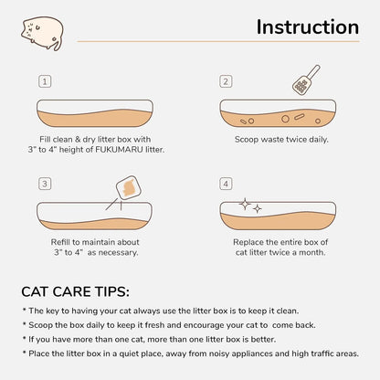 FUKUMARU SAP Tofu Cat Litter, White Tea-Fussy Cat