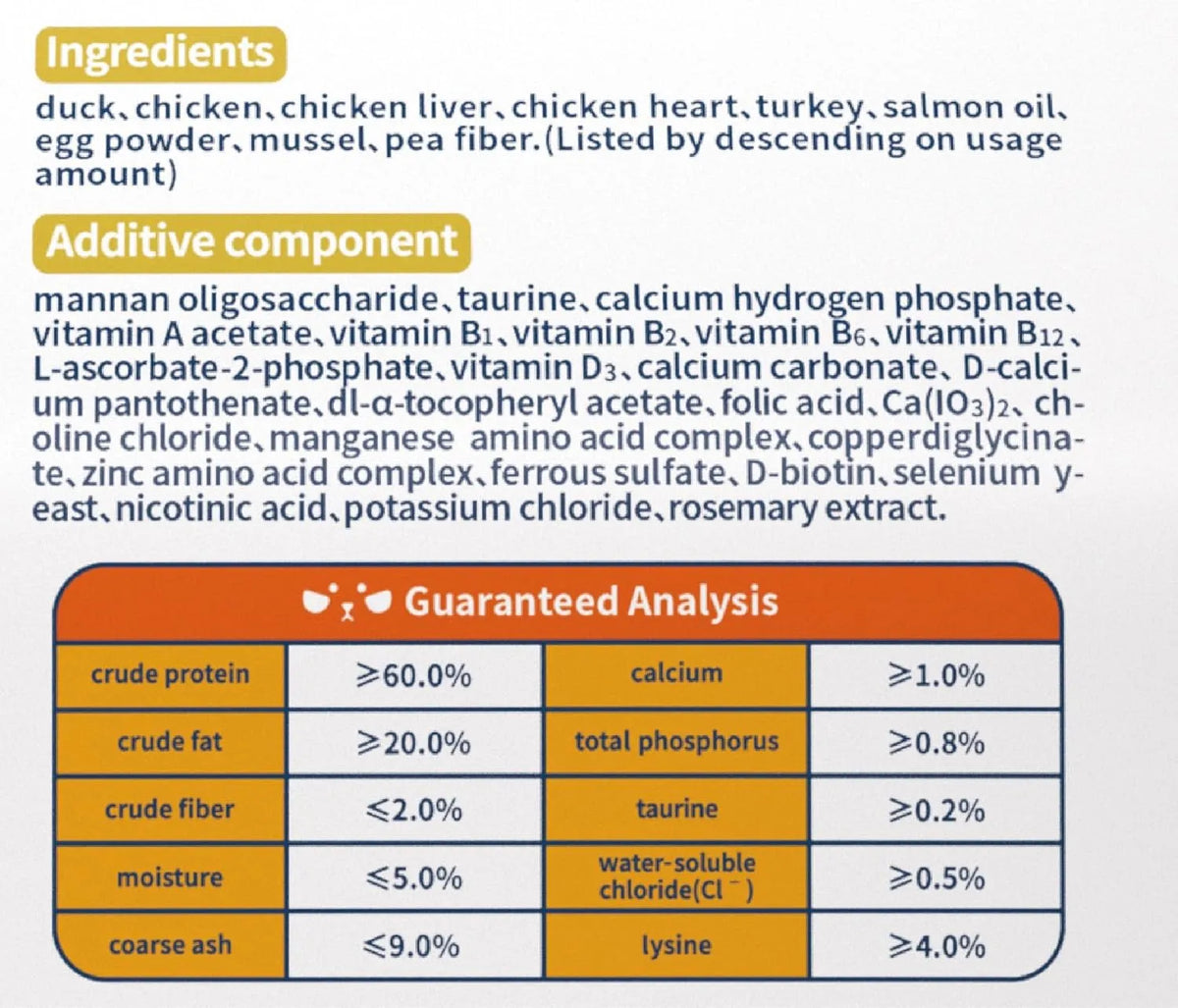 Freeze-dried Raw Cat Food All Life Stages, Poultry Recipe (400g)-Fussy Cat