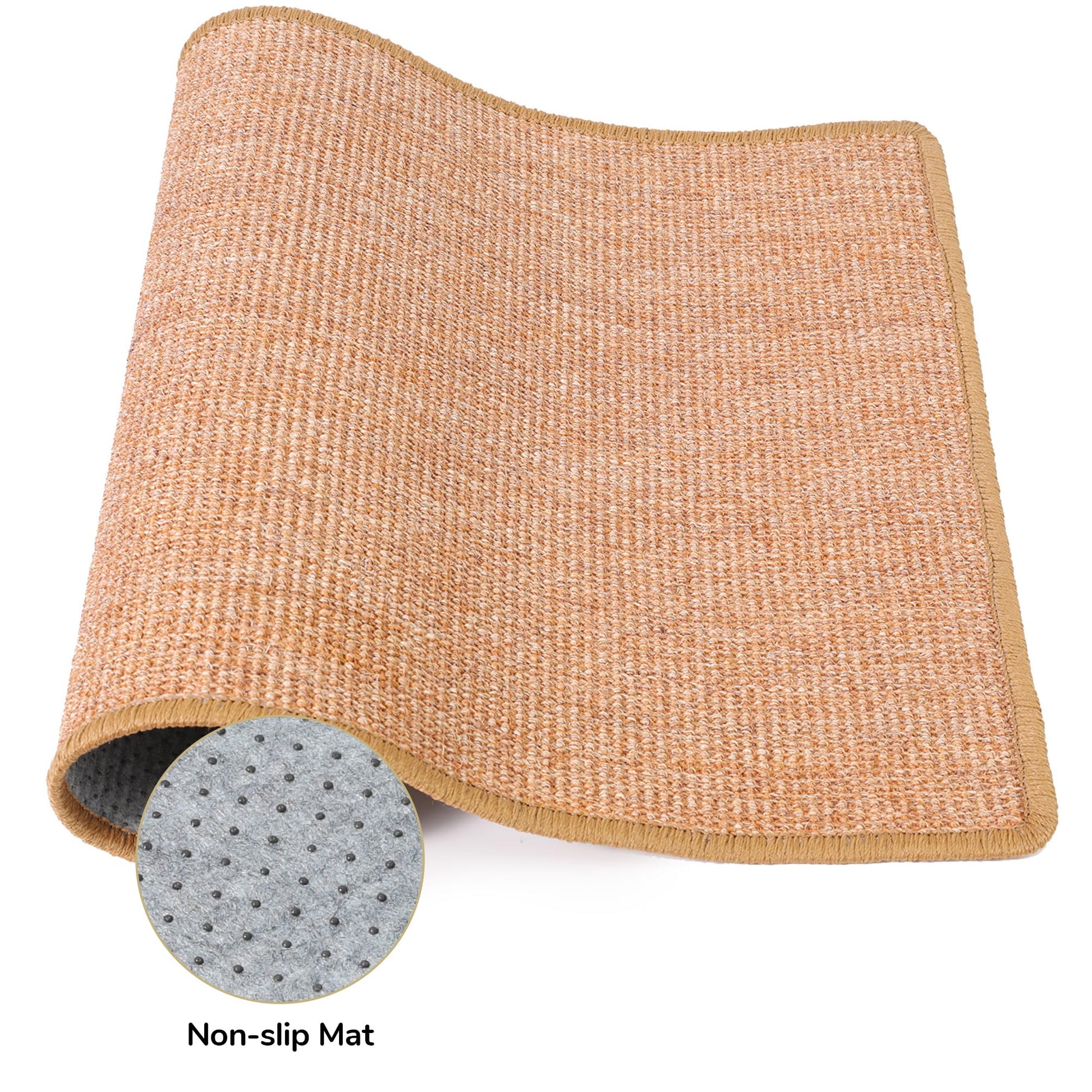 Fukumaru Natural Sisal Cat Scratching Mat, Large 60 x 80 cm-Fussy Cat