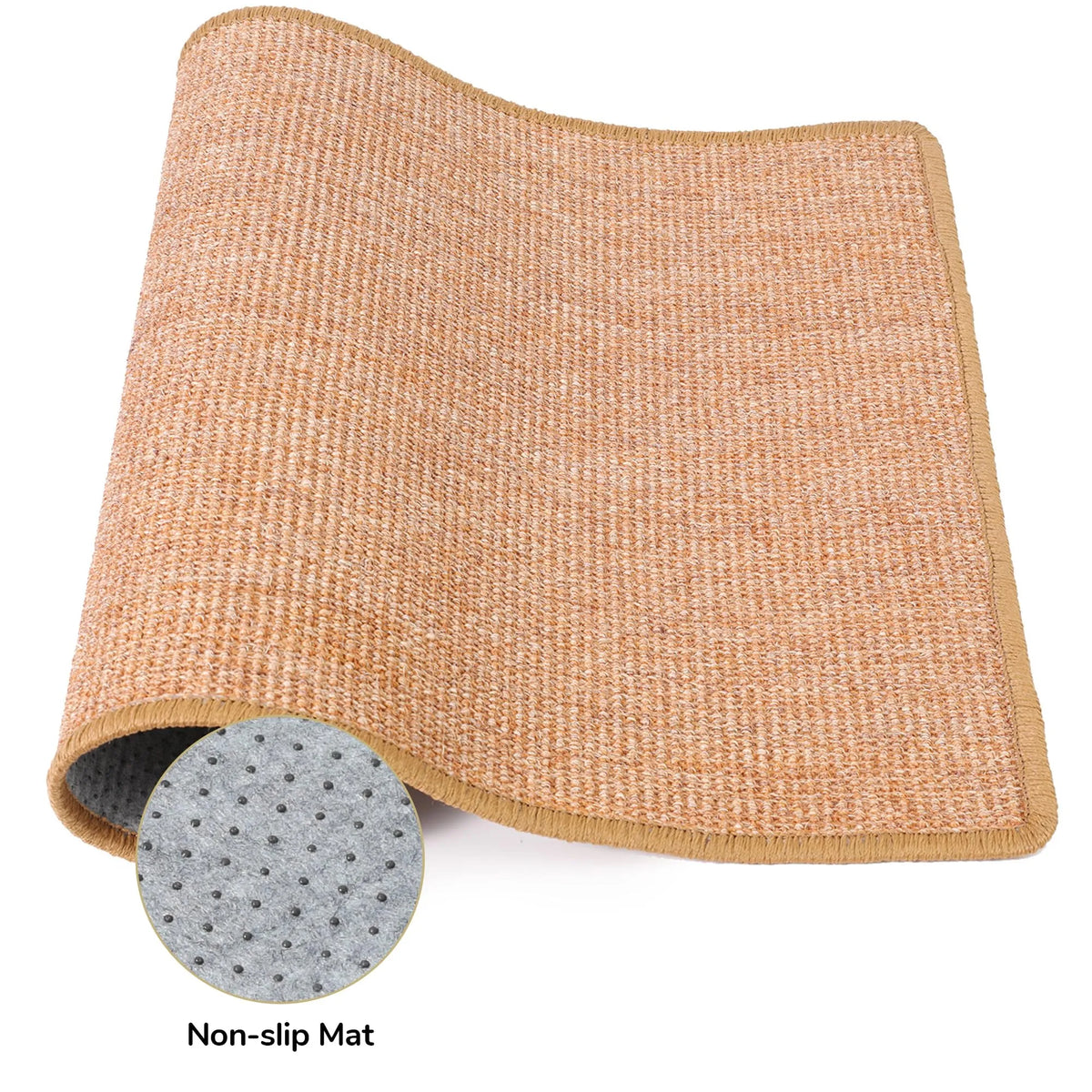 Fukumaru Natural Sisal Cat Scratching Mat, Large 60 x 80 cm-Fussy Cat