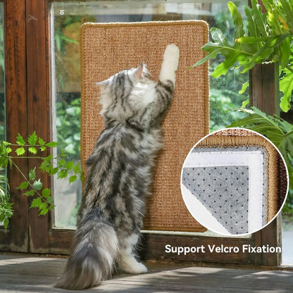 Fukumaru Natural Sisal Cat Scratching Mat, Medium 60 x 40 cm-Fussy Cat