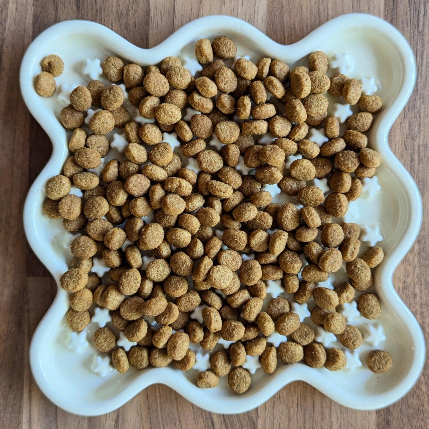 Fussy Cat Ceramic Slow Puzzle Feeder Bowl for Dry or Wet Cat Food