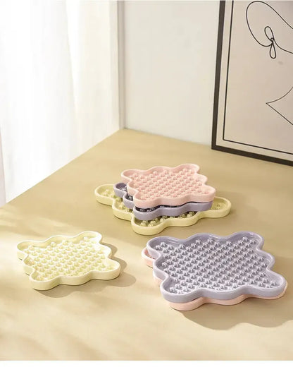 Fussy Cat Ceramic Slow Puzzle Feeder Bowl for Dry or Wet Cat Food