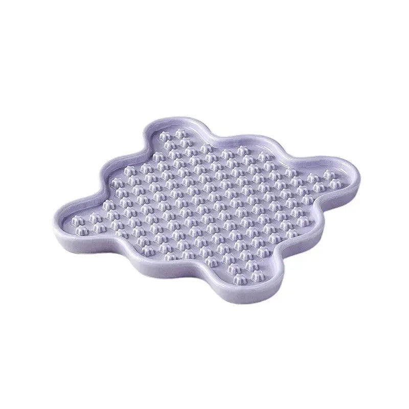 Fussy Cat Ceramic Slow Puzzle Feeder Bowl for Dry or Wet Cat Food