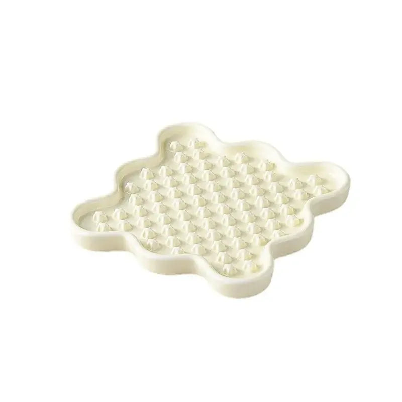 Fussy Cat Ceramic Slow Puzzle Feeder Bowl for Dry or Wet Cat Food