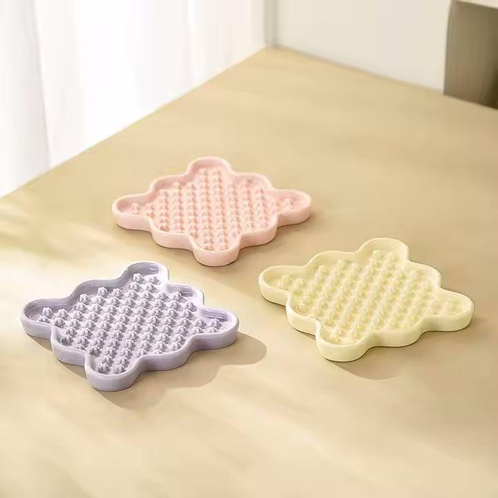 Fussy Cat Ceramic Slow Puzzle Feeder Bowl for Dry or Wet Cat Food