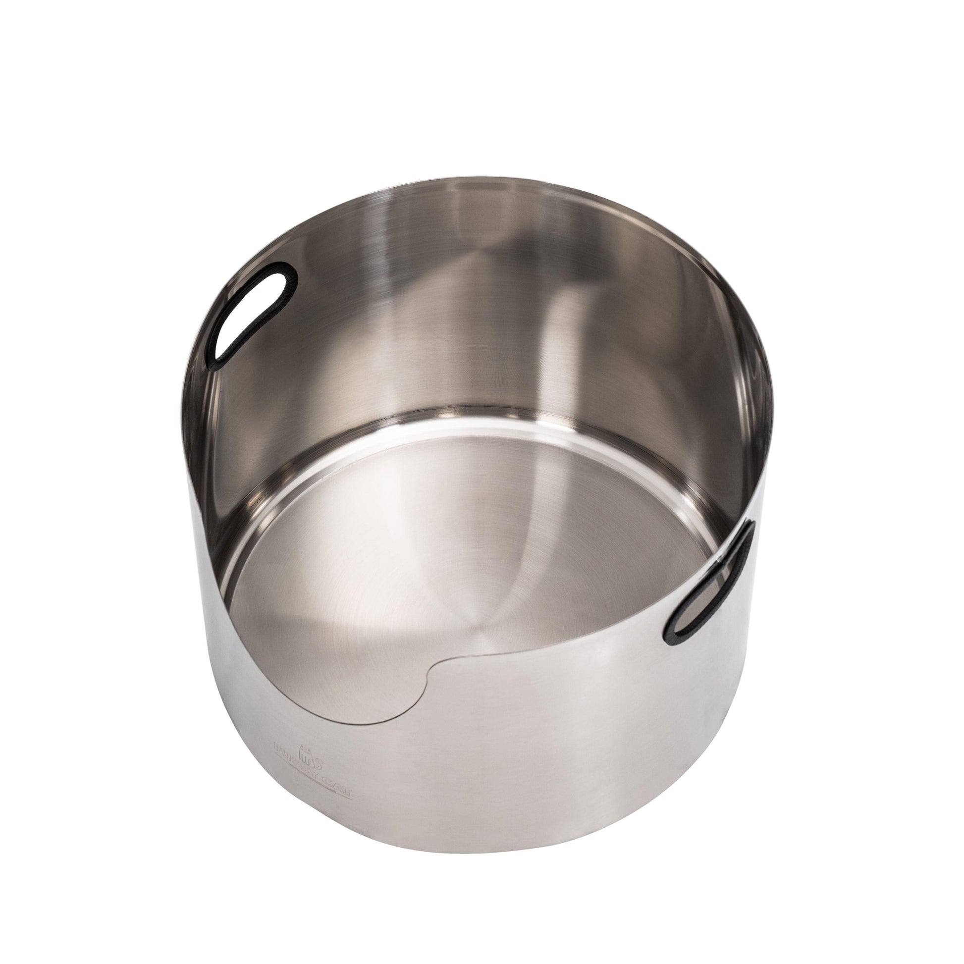 Fussy Cat Round Stainless Steel Litter Box for multi-cat households