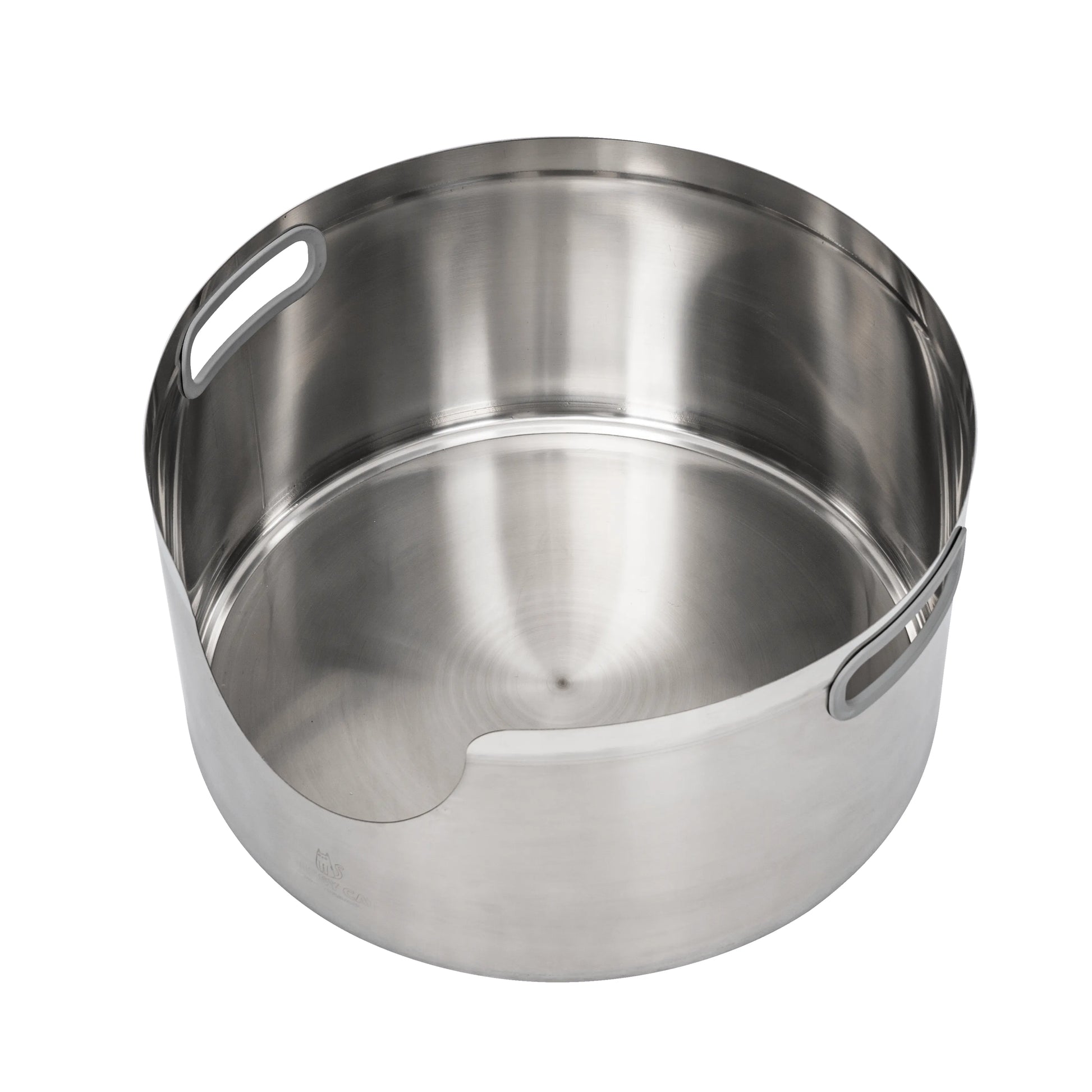 Maine Coon Stainless Steel Round Cat Litter Box 