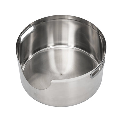 Maine Coon Stainless Steel Round Cat Litter Box 