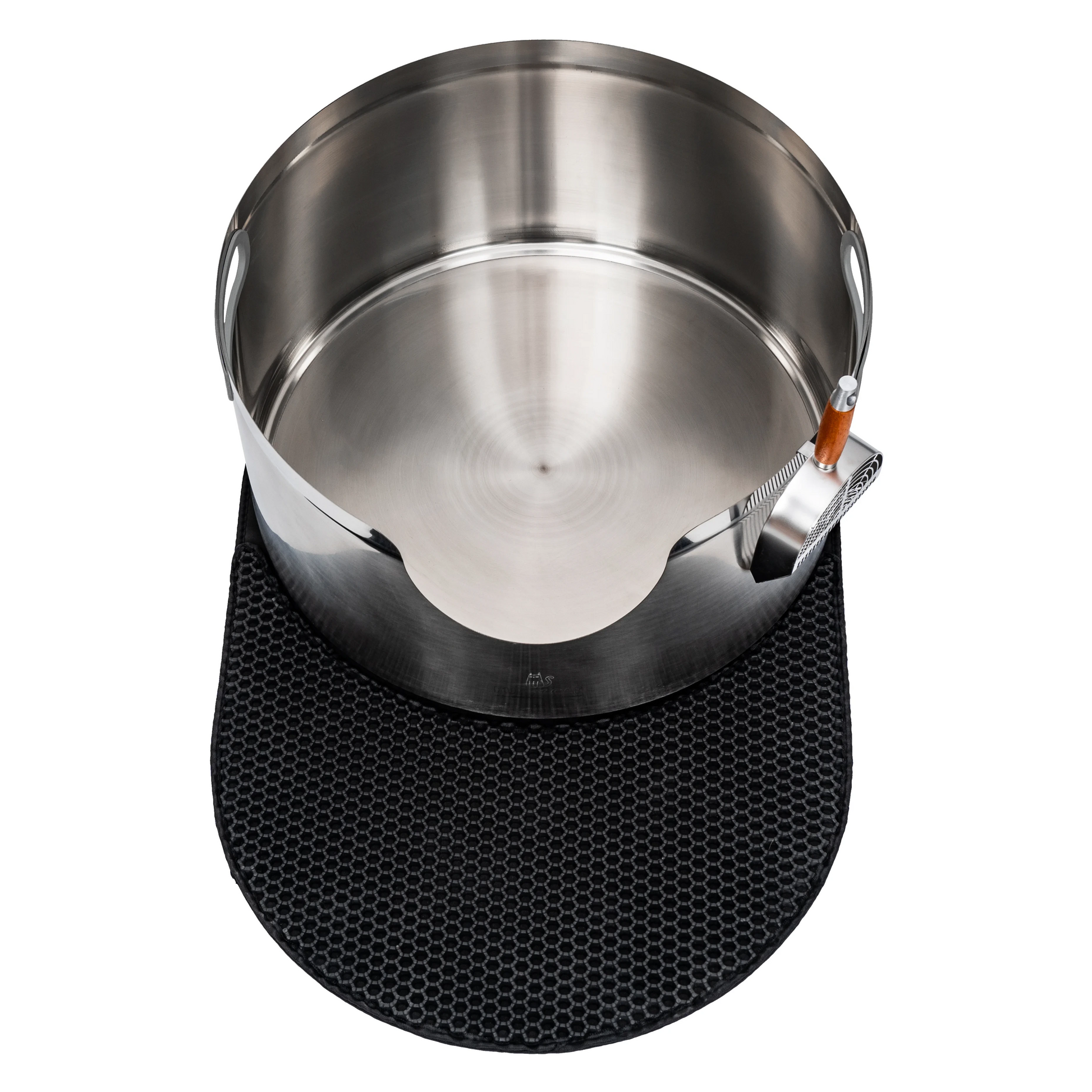 Maine Coon Stainless Steel Round Cat Litter Box 