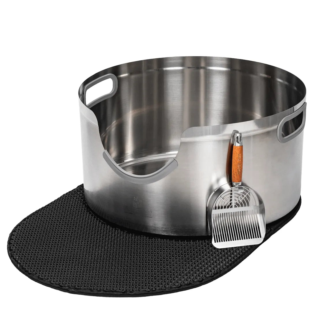 Fussy Cat XXL Maine Coon Stainless Steel Extra Large Round Litter Box