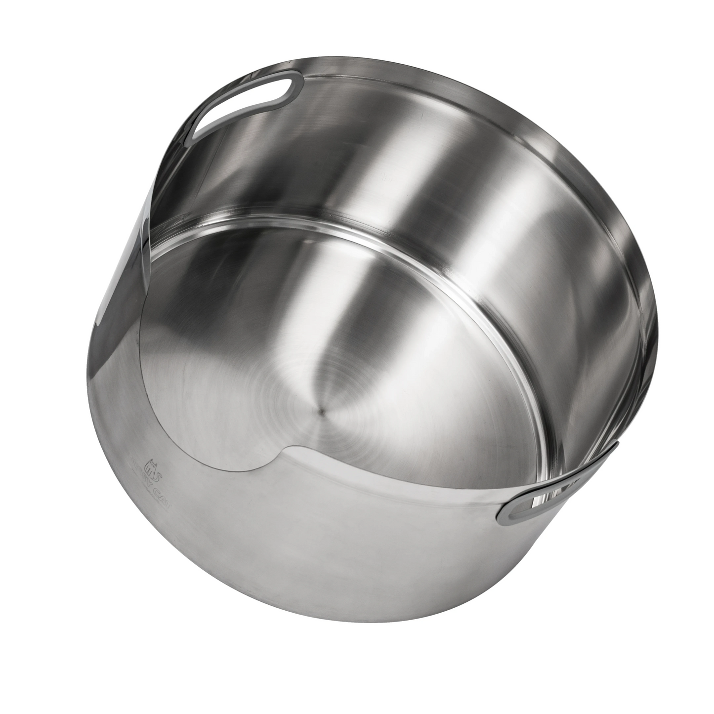Maine Coon Stainless Steel Round Cat Litter Box 