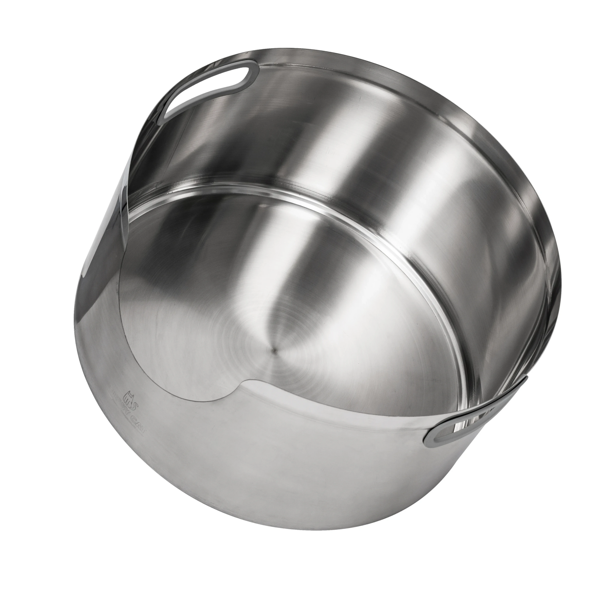 Maine Coon Stainless Steel Round Cat Litter Box 