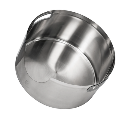 Maine Coon Stainless Steel Round Cat Litter Box 