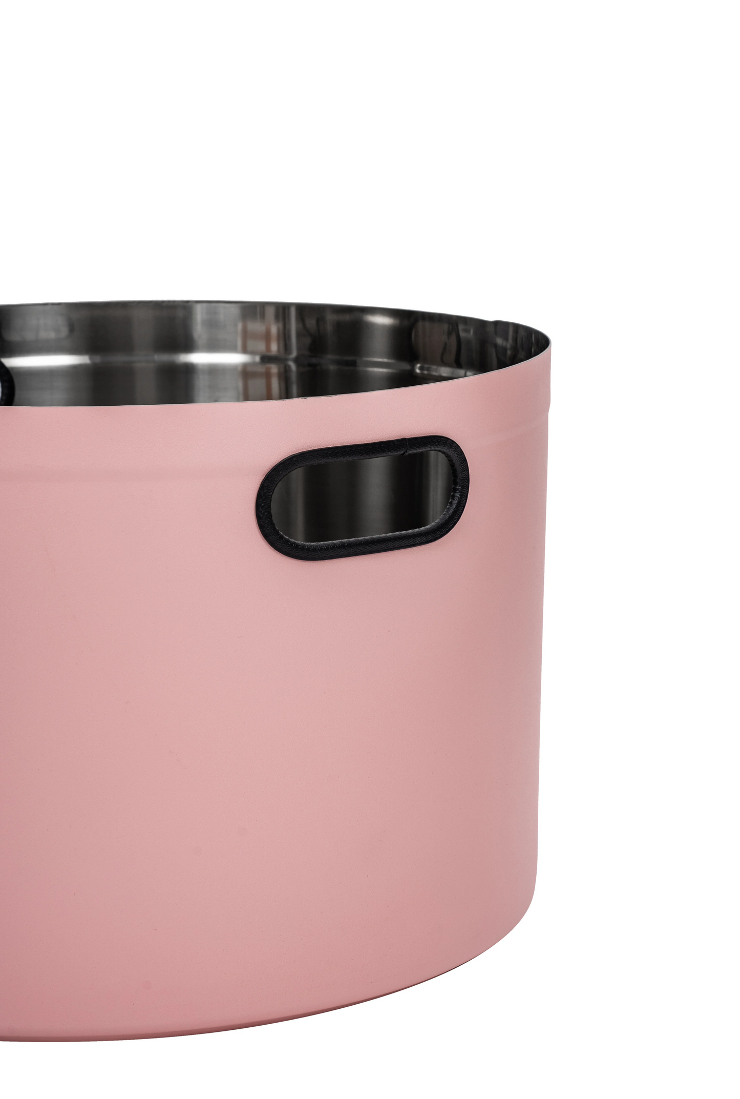 Pink Stainless Steel Cat Round Litter Box from Fussy Cat