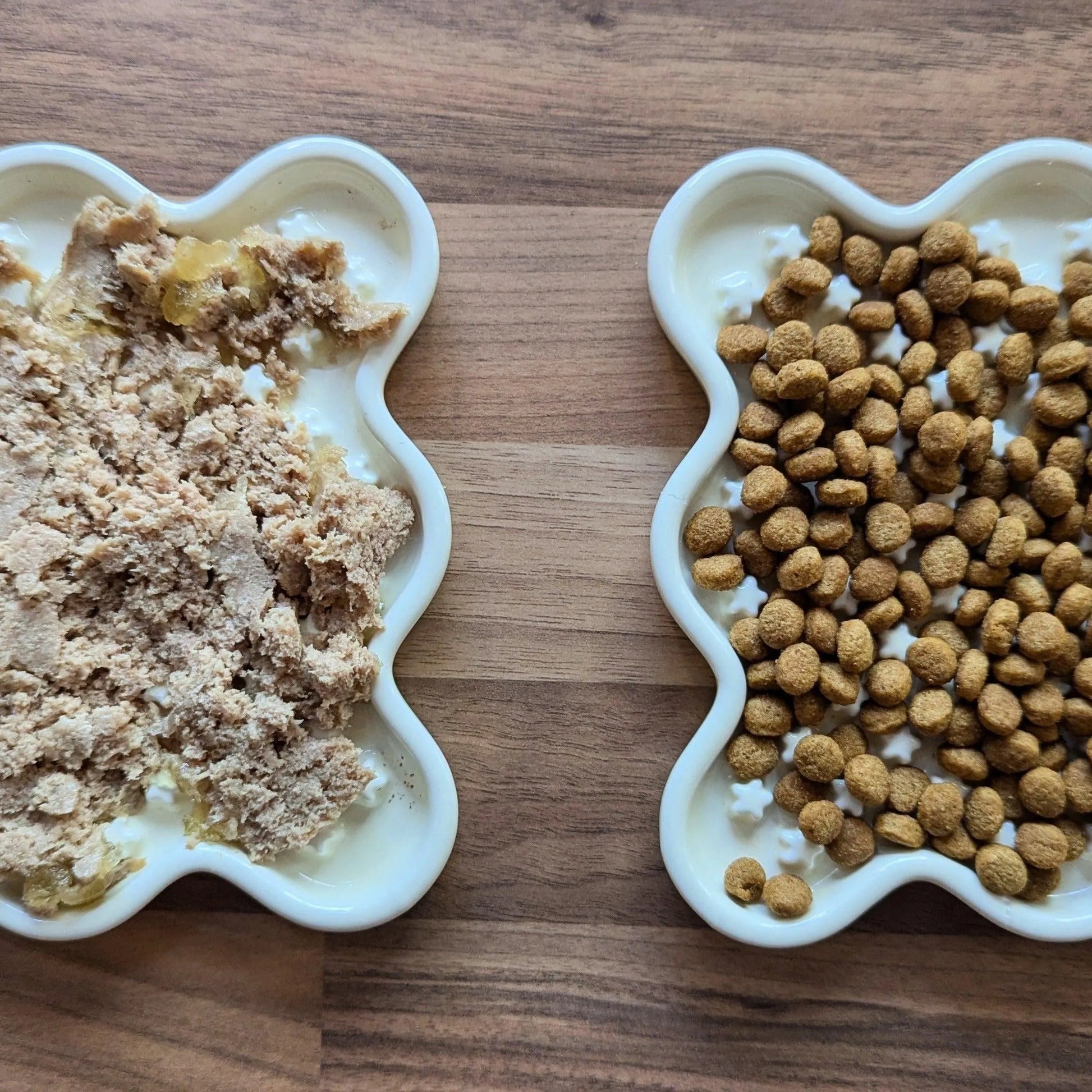 Fussy Cat Ceramic Slow Puzzle Feeder Bowl for Dry or Wet Cat Food. Just like a Lick Mat but made from Ceramic