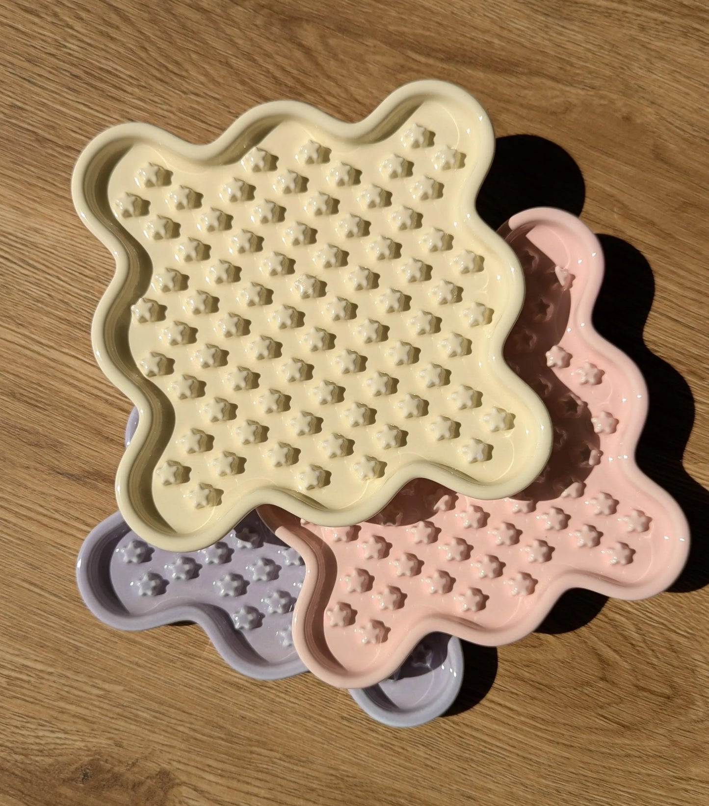 Fussy Cat Ceramic Lick Mat Slow Feeder Puzzle Bowl