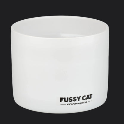 Fussy Cat Water Fountain - Ceramic, Wireless, Motion Activated, Spill-proof design