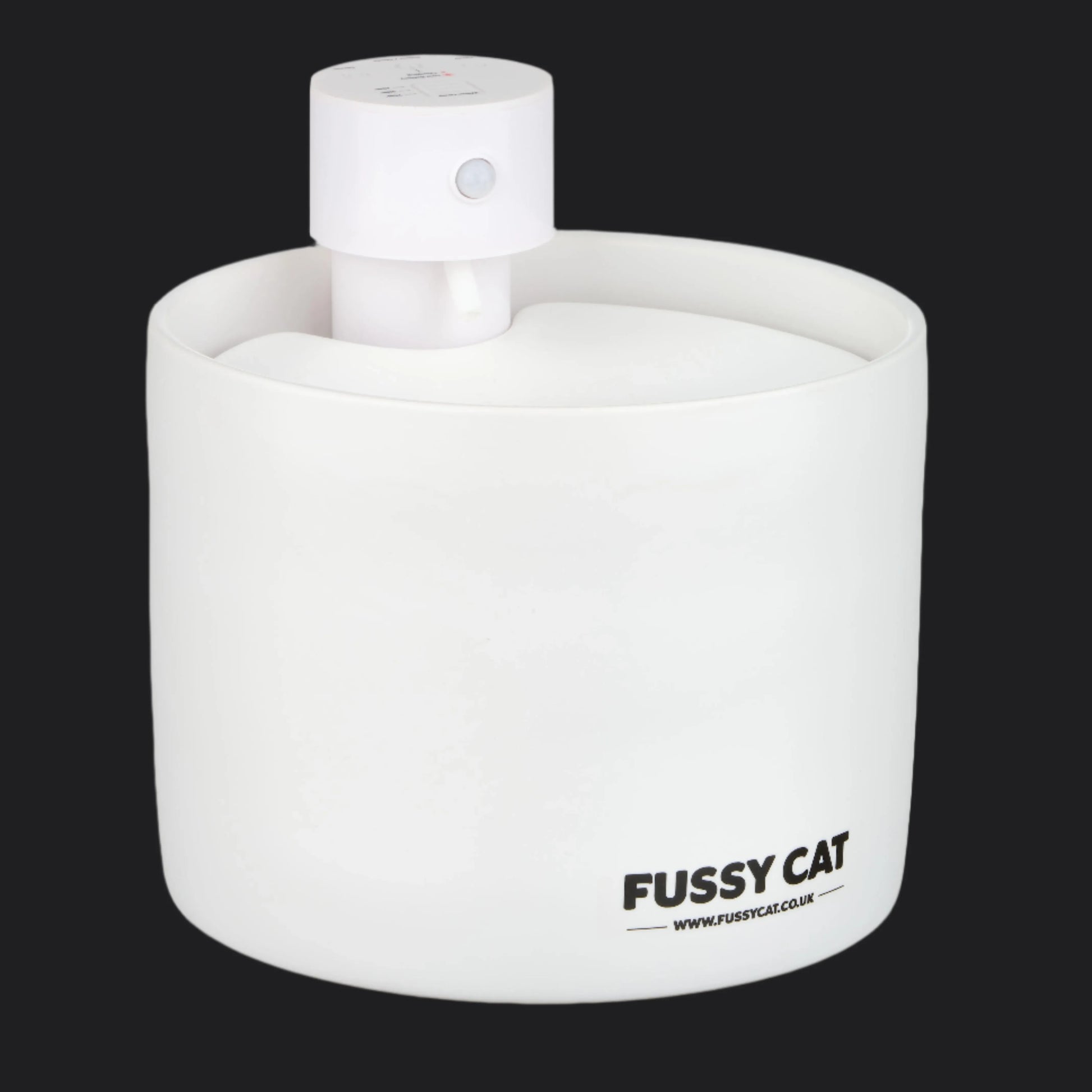 Fussy Cat Water Fountain - Ceramic, Wireless, Motion Activated, Spill-proof design