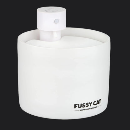 Fussy Cat Water Fountain - Ceramic, Wireless, Motion Activated, Spill-proof design