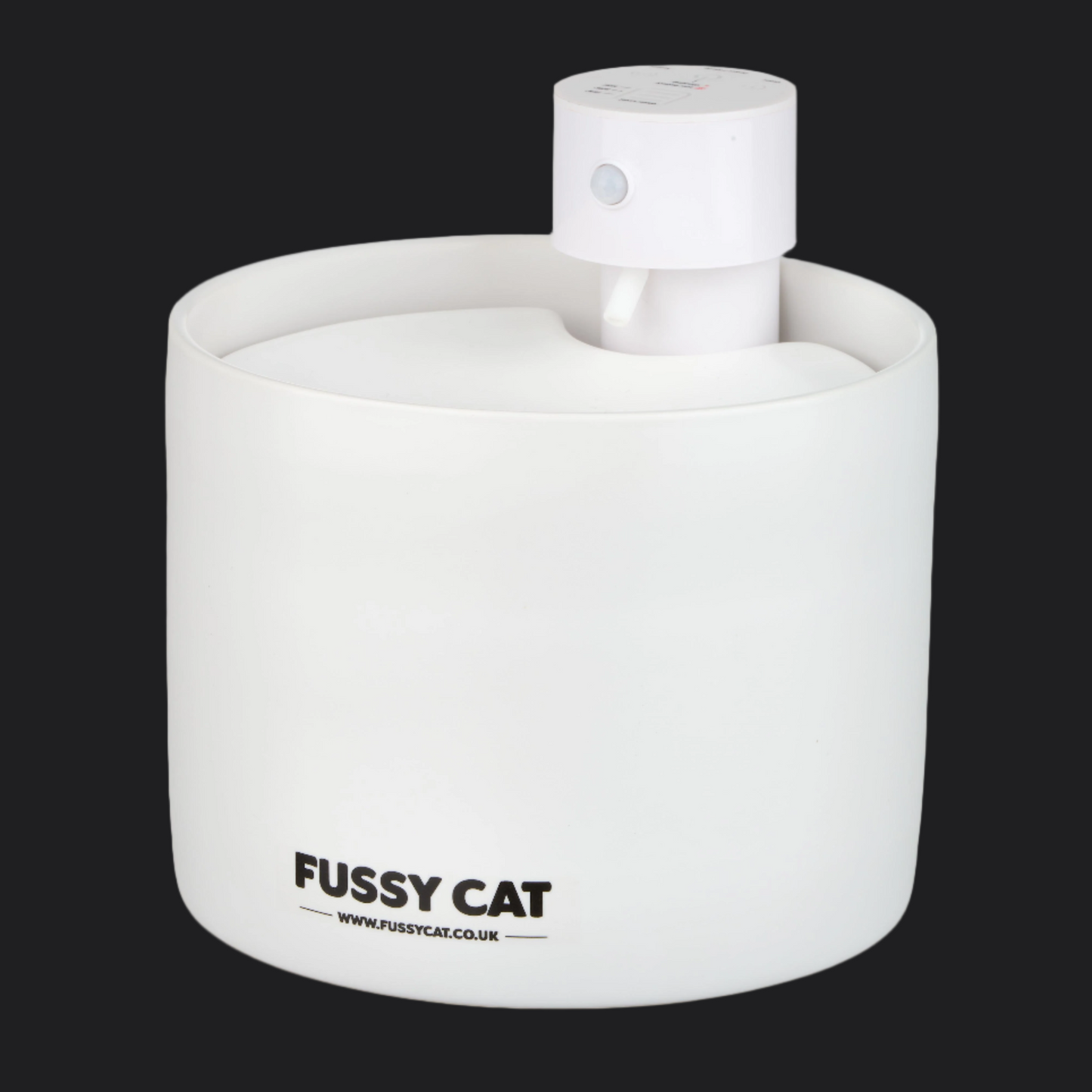 Fussy Cat Water Fountain - Ceramic, Wireless, Motion Activated, Spill-proof design