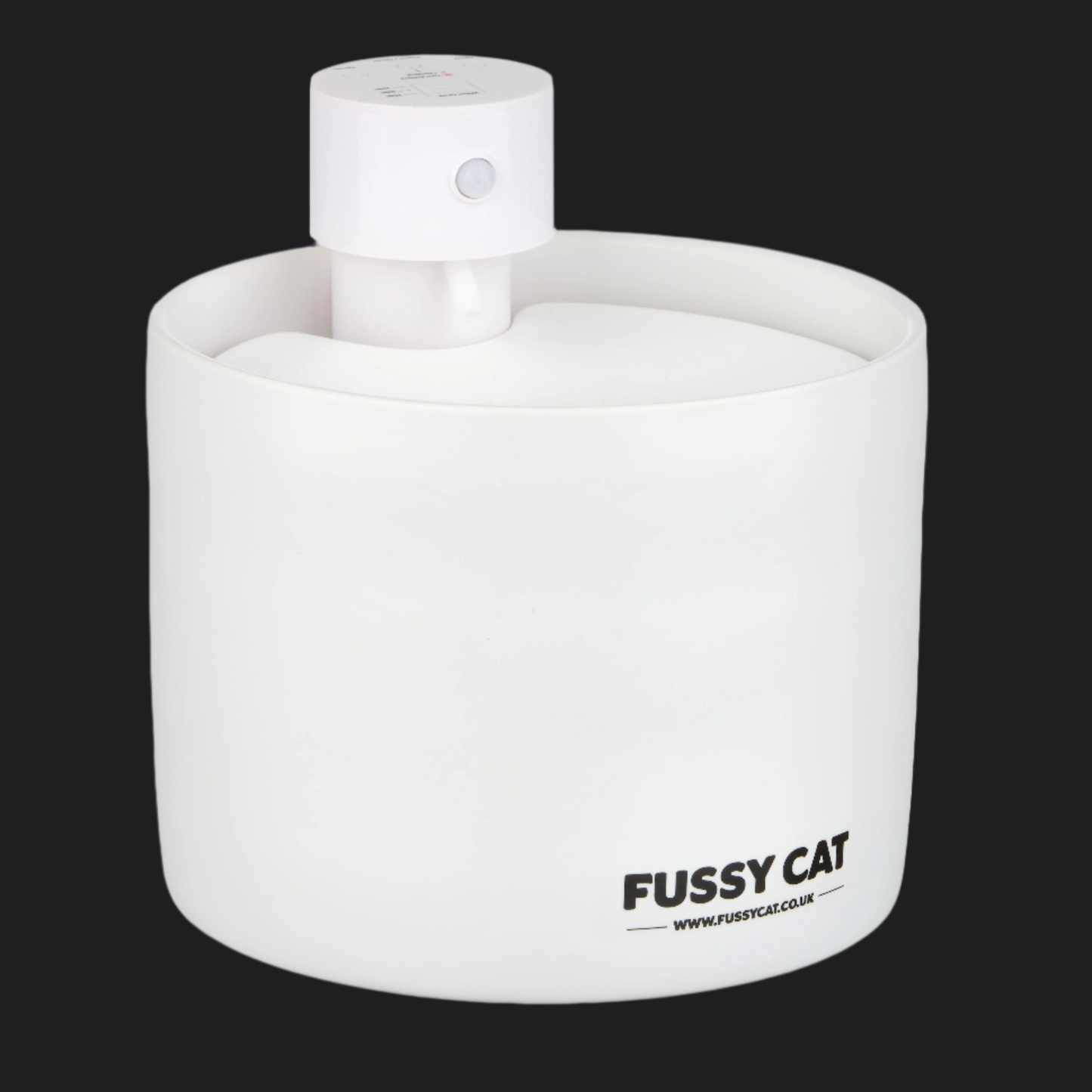Fussy Cat Water Fountain - Ceramic, Wireless, Motion Activated, Spill-proof design