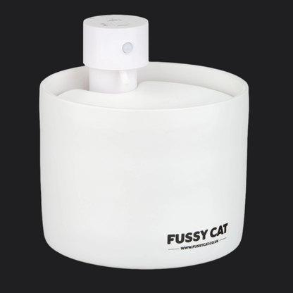 Fussy Cat Water Fountain - Ceramic, Wireless, Motion Activated, Spill-proof design