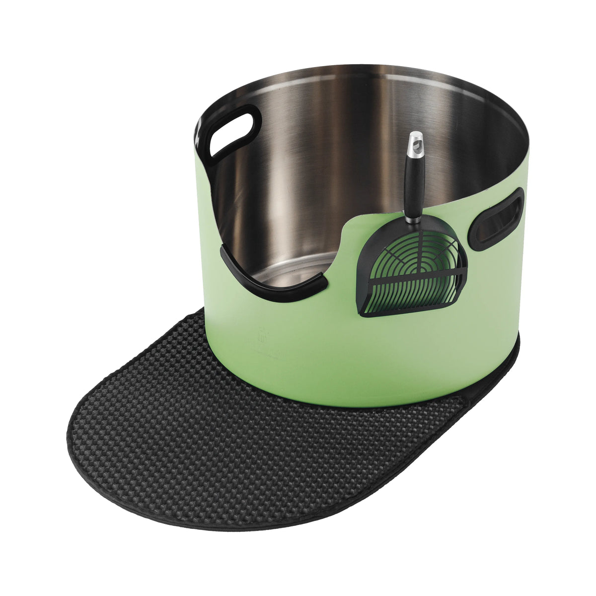 Fussy Cat - The Green Litter Box, 48 Litres. With Litter Mat & Scoop.