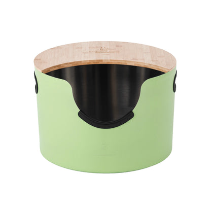 Fussy Cat - The Green Litter Box, 48 Litres. With Litter Mat & Scoop.