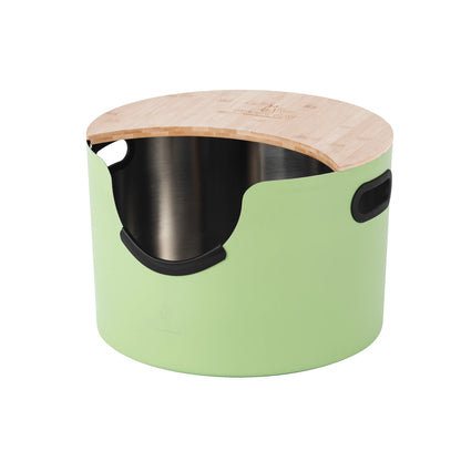 Fussy Cat - The Green Litter Box, 48 Litres. With Litter Mat & Scoop.