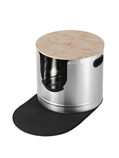 Fussy Cat - The Tall Litter Box, 64 Litres. With Litter Mat & Scoop.