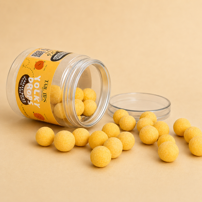 Yolky Drops - 100% Freeze-Dried Quail Egg Yolk Treats Gourmet Meal Enhancement for Pets