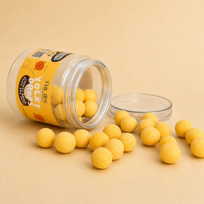 Yolky Drops - 100% Freeze-Dried Quail Egg Yolk Treats Gourmet Meal Enhancement for Pets-Fussy Cat