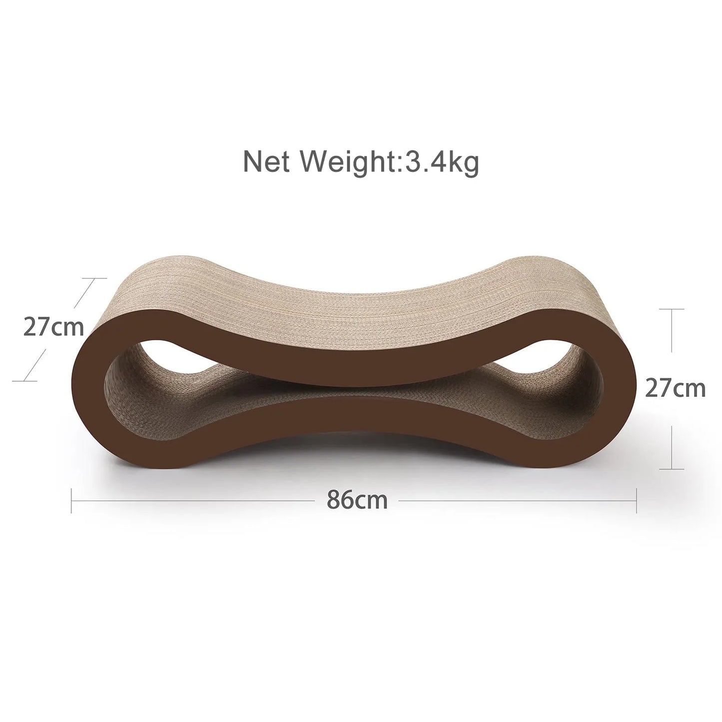 The Ultimate Cat Scratcher Lounge - Extra Large, 87cm long