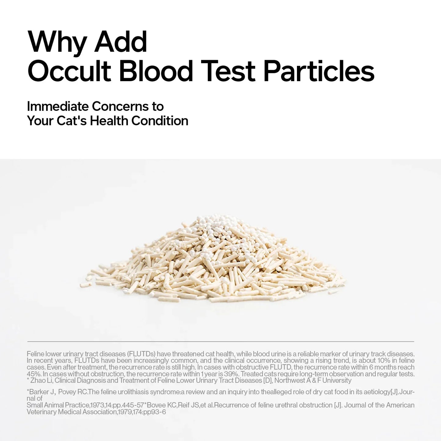 Tofu Health Cat Litter with Occult Blood (FOBT) Test Particles-Fussy Cat