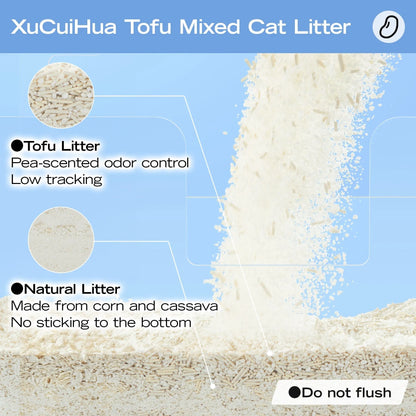 Xu Cuihua Cassava & Tofu Cat Litter (Unscented)-Fussy Cat