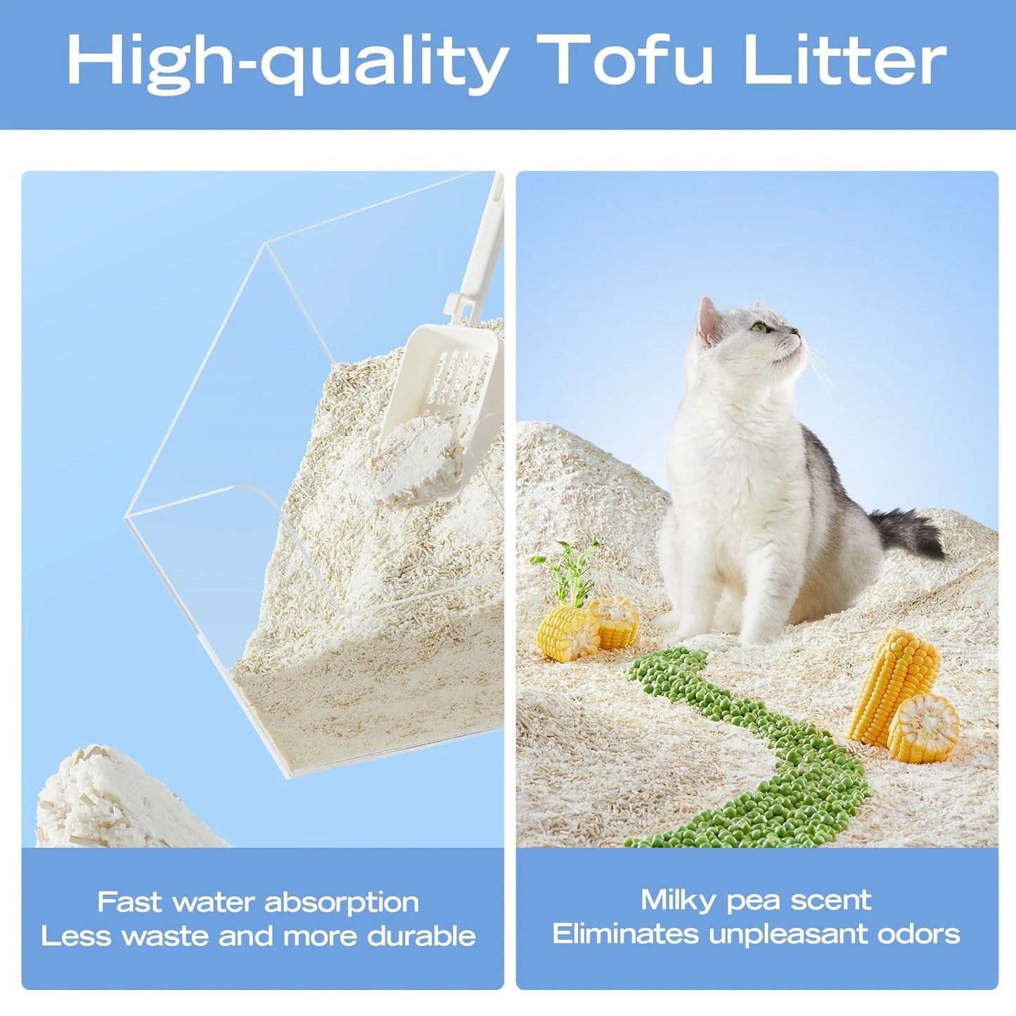 Xu Cuihua Cassava & Tofu Cat Litter (Unscented)-Fussy Cat