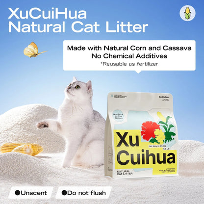 Xu Cuihua Original Cassava Cat Litter (Unscented)-Fussy Cat
