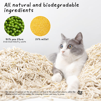 Cococat 100% Plant-based Cat Litter - Biodegradable & Flushable