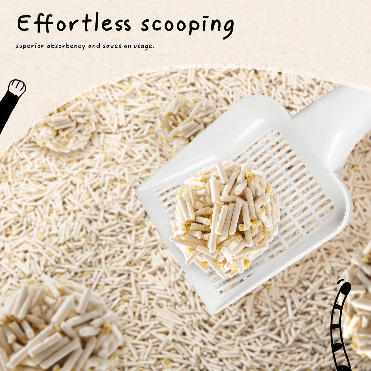 Cococat cat litter clumps quickly for easy cleaning