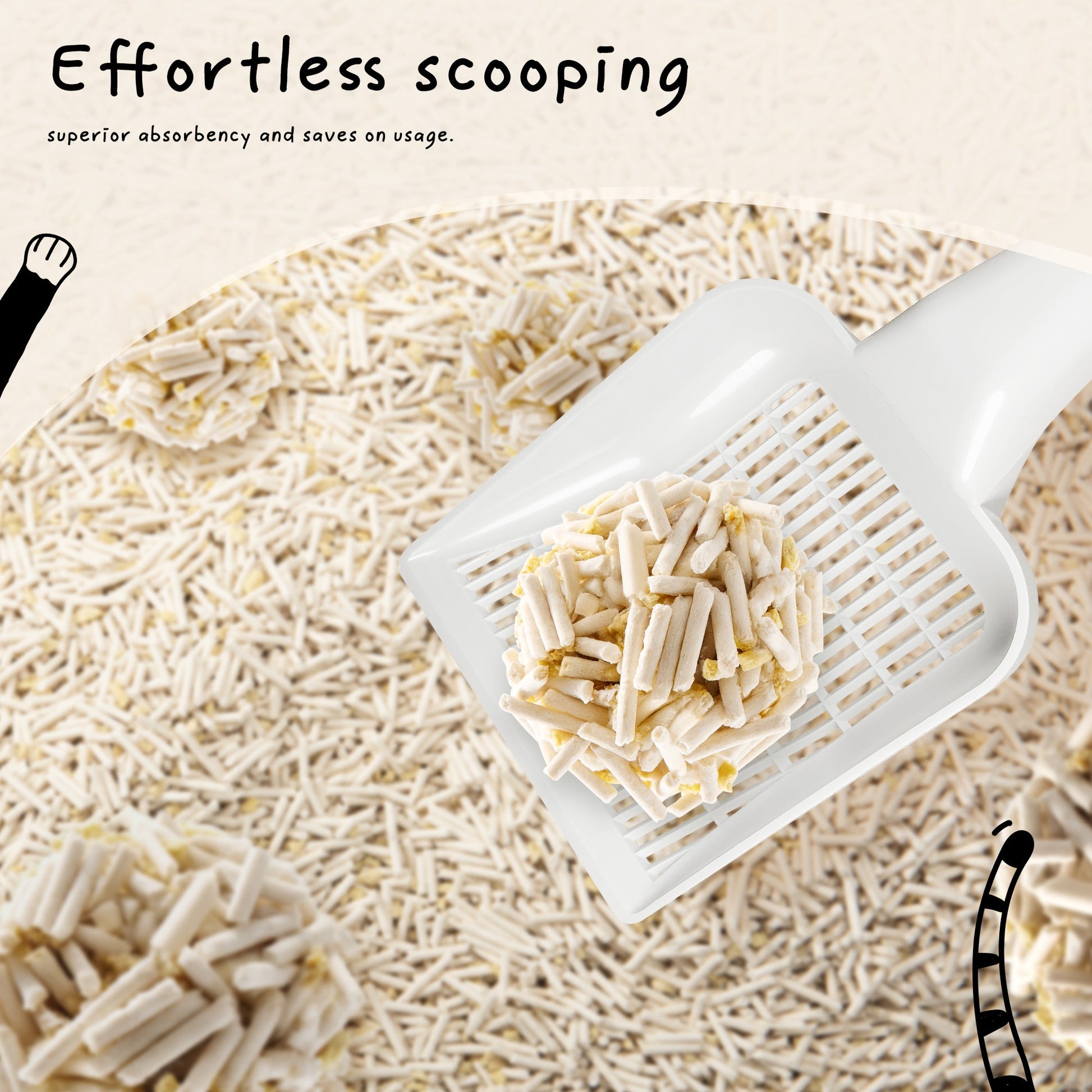 Cococat cat litter clumps quickly for easy cleaning