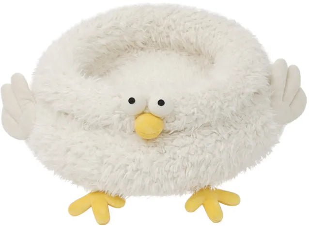 ZEZE Gugu Chicken Cat Bed – Plush Round Nest with Raised Sides-Fussy Cat