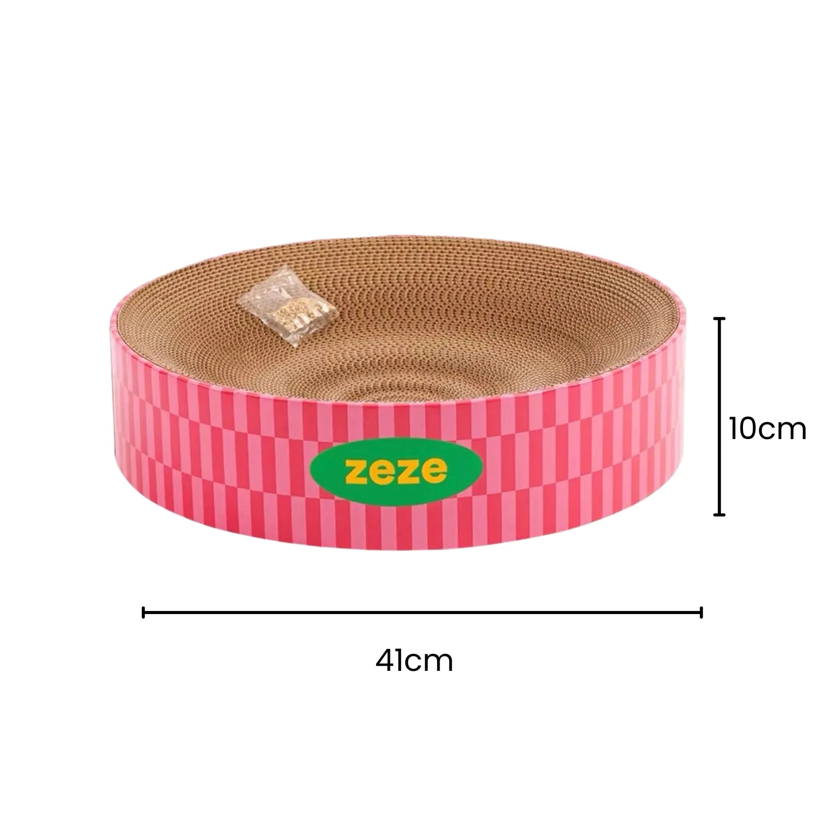 ZEZE Retro Cat Scratcher – 3-in-1 Cardboard Bed & Play Lounge-Fussy Cat