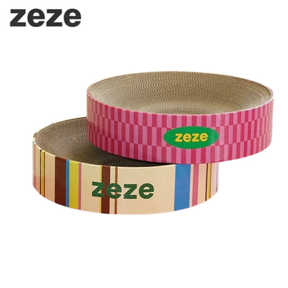 ZEZE Retro Cat Scratcher – 3-in-1 Cardboard Bed & Play Lounge-Fussy Cat