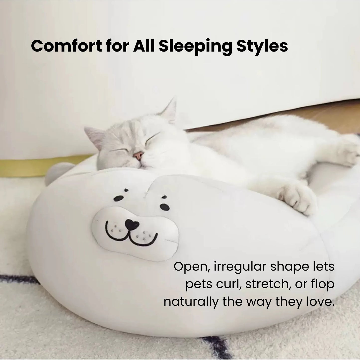 ZEZE cat bed (seal shape)-Fussy Cat