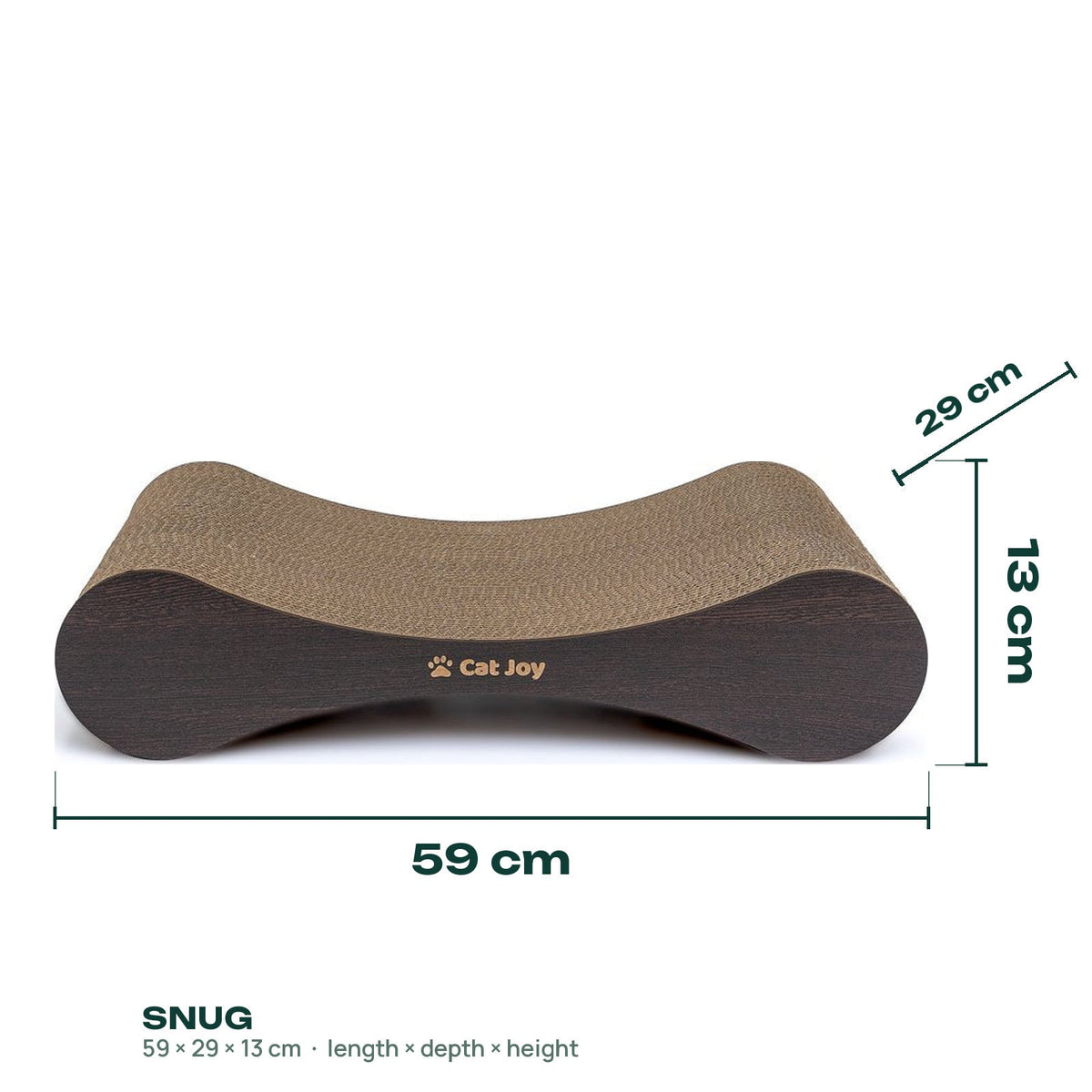 Snug – Compact Cardboard Cat Scratcher, Handmade in Britain