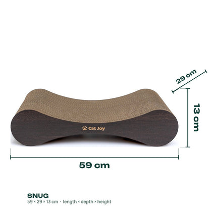 Snug – Compact Cardboard Cat Scratcher, Handmade in Britain