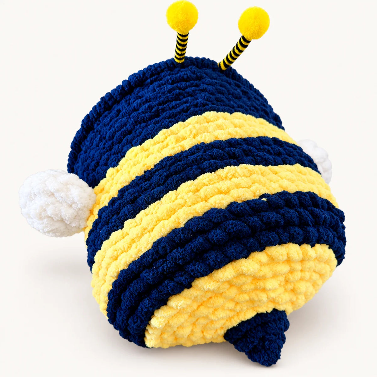 Luxury Chunky Knit Cat Cave Bed with Pom-Pom Toy - Handmade to Order